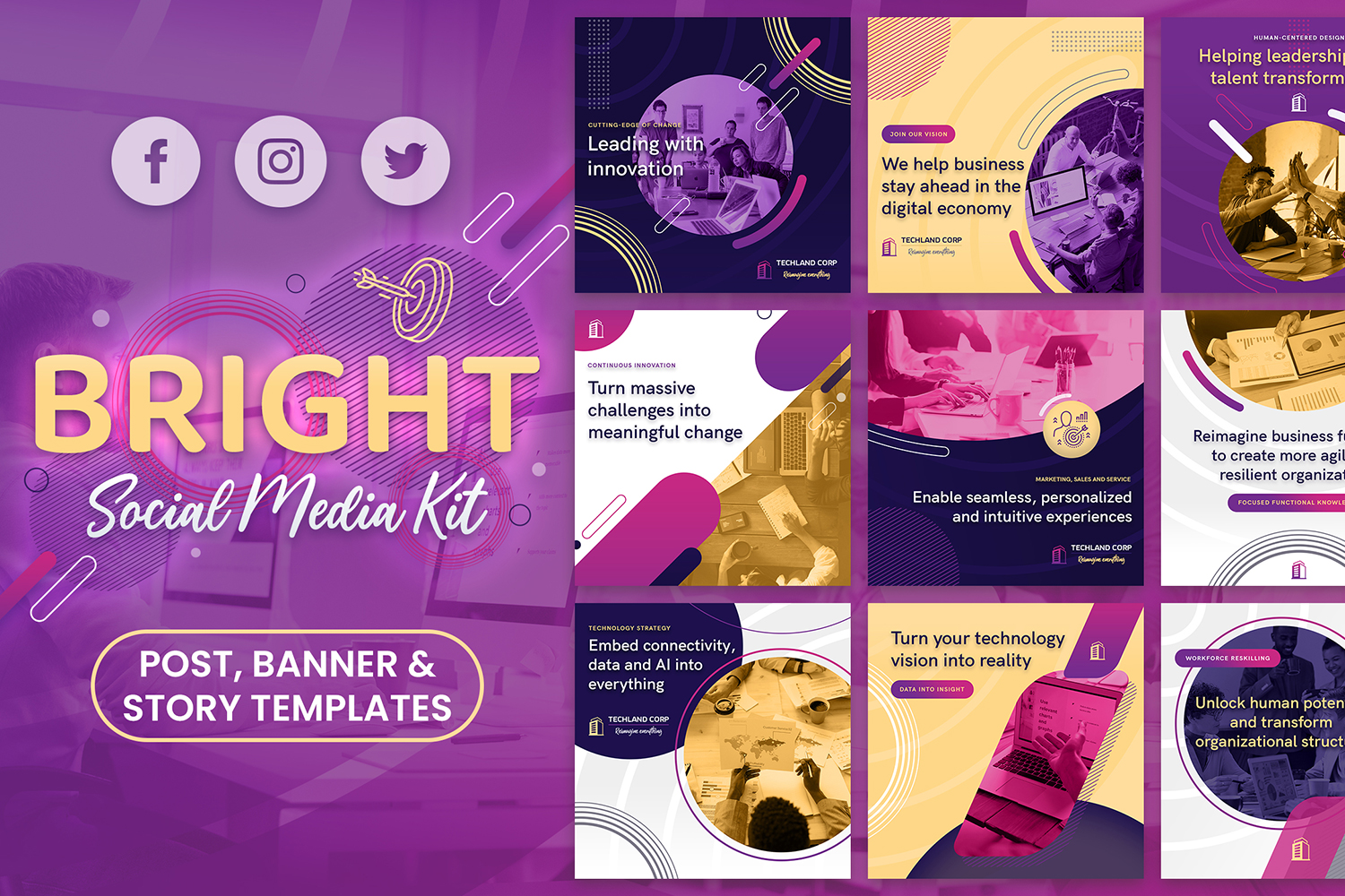 Bright - Business Social Media Kit