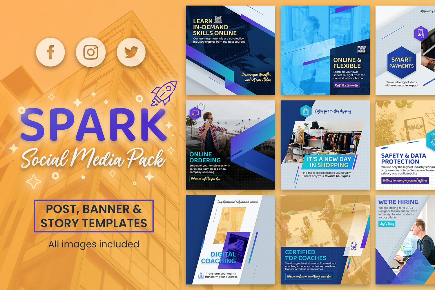 Spark - Social Media Pack for Marketing Agencies