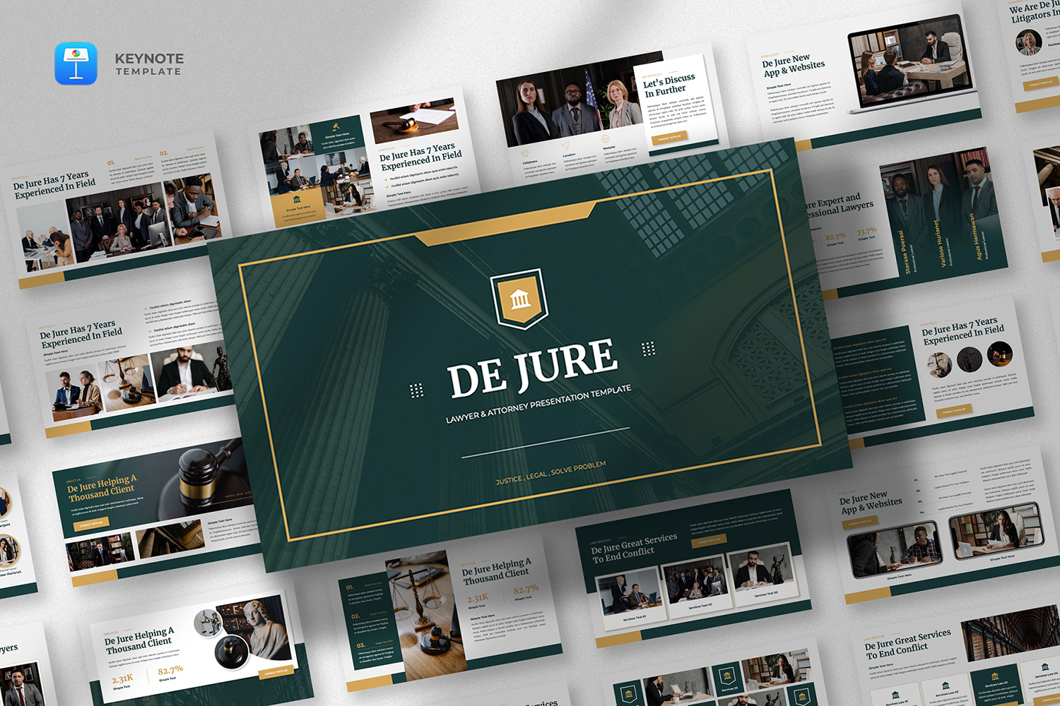 De Jure - Law Firm Keynote Template