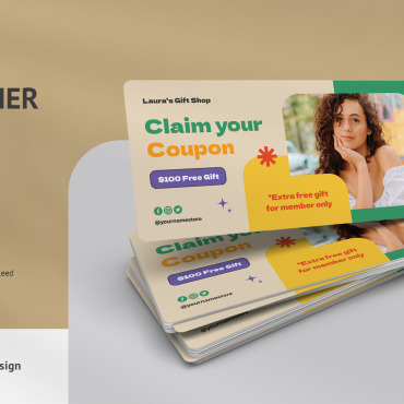 Coupon Template Corporate Identity 338009