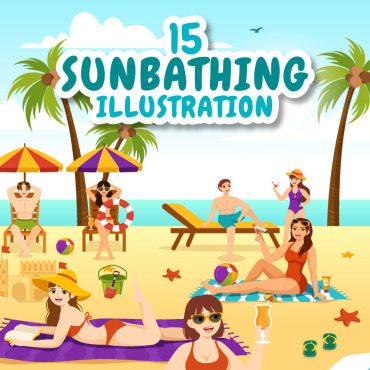 Relaxation Summer Illustrations Templates 338164