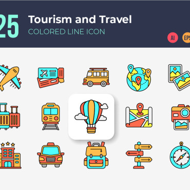 Travel Hotel Icon Sets 338236