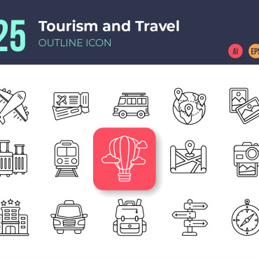Travel Hotel Icon Sets 338240