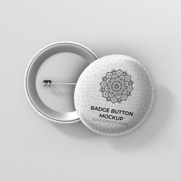 Round Button Product Mockups 338413