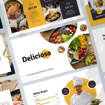 Cafe Chef PowerPoint Templates 338522
