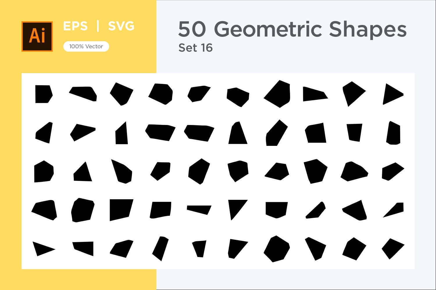 Abstract Geometric Shape set 50 V 16