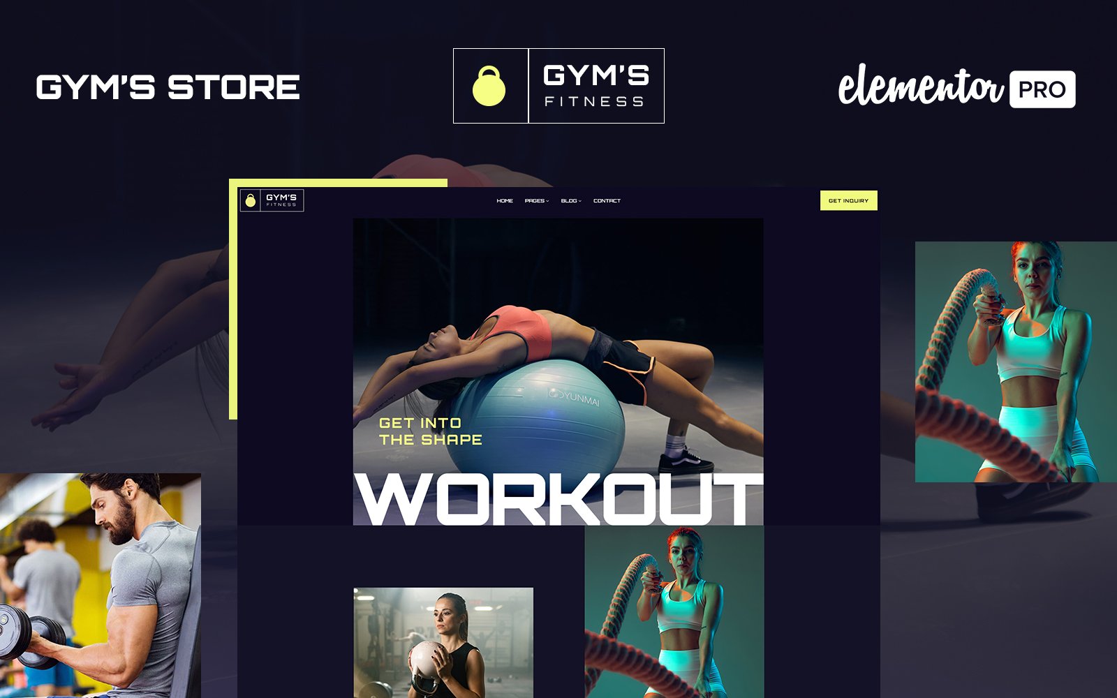 Gym's Fitness - Fitness WordPress Elementor Theme