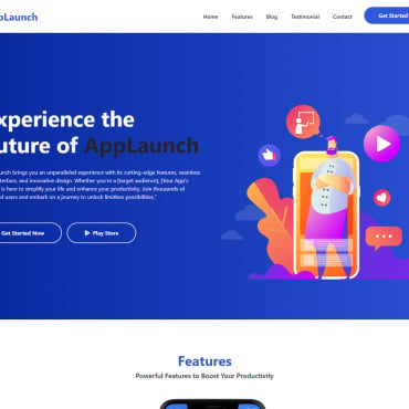 App Bootstrap Landing Page Templates 338663
