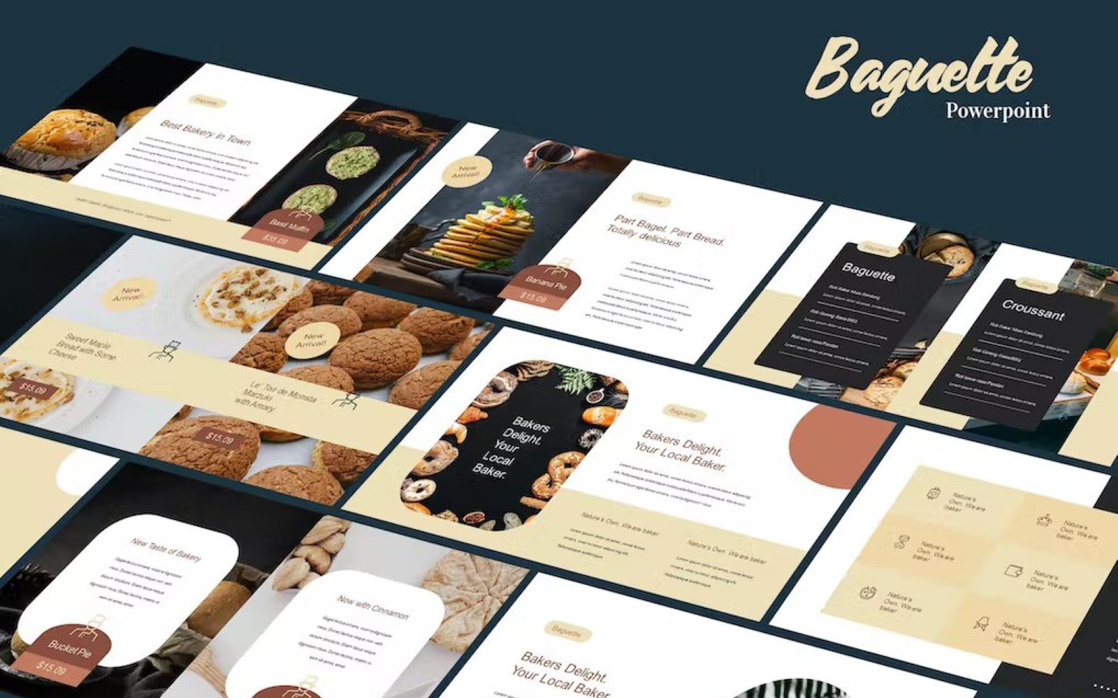 Baguette - Food Business Powerpoint Template