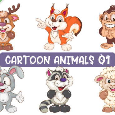 Cartoon Animals Vectors Templates 338734