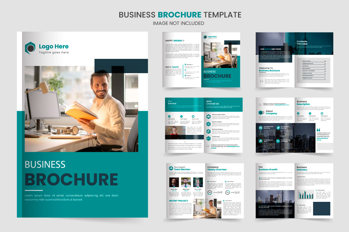 Brochure template layout design and corporate company profile  template design