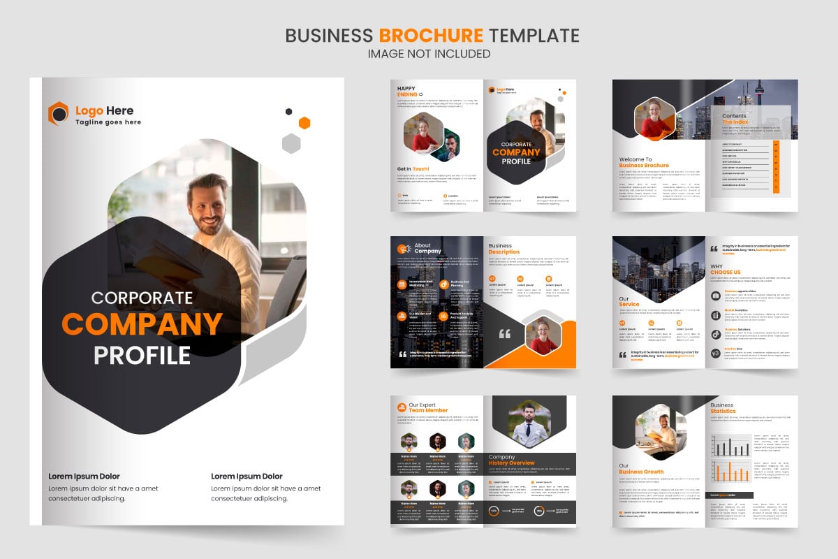 Brochure template layout design and corporate company profile  template idea