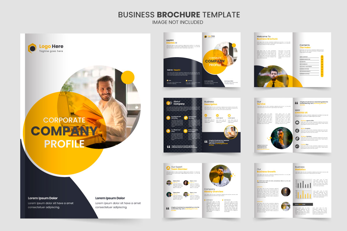 Vector Brochure template layout design and corporate company profile minimal  template design