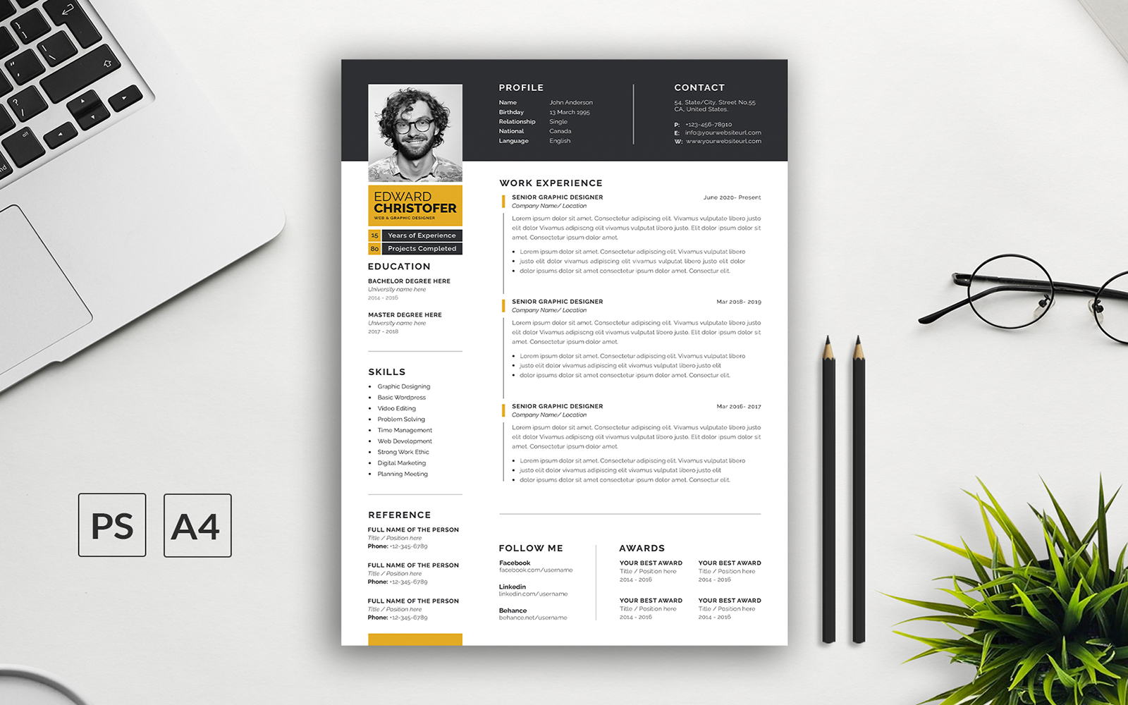 Edward Christofer Resume and Cover Letter