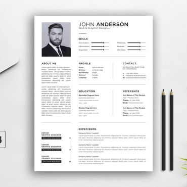 Professional Clean Resume Templates 339001