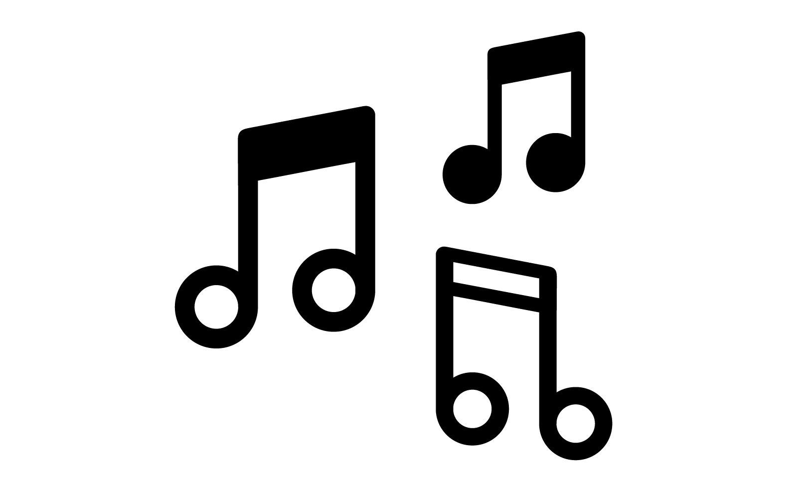 Music note player logo player audio  v10