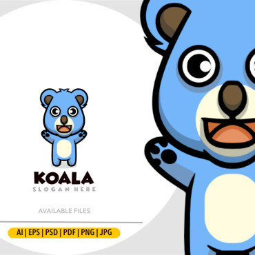 Koala Cartoon Logo Templates 339187