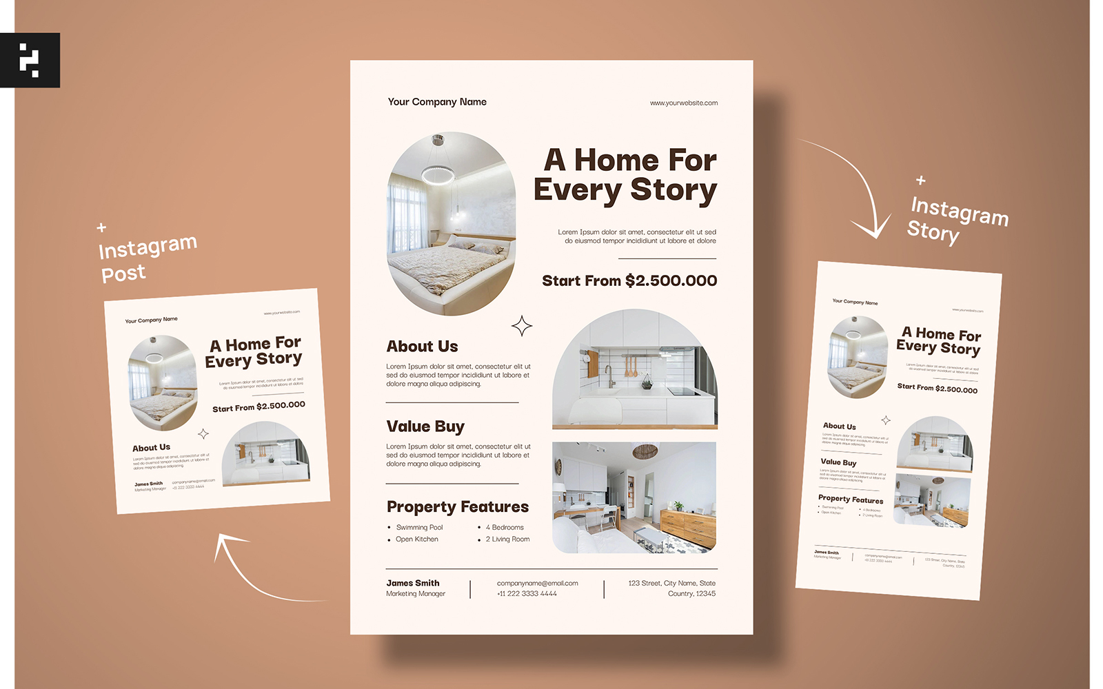 Minimal Clean Real Estate Flyer