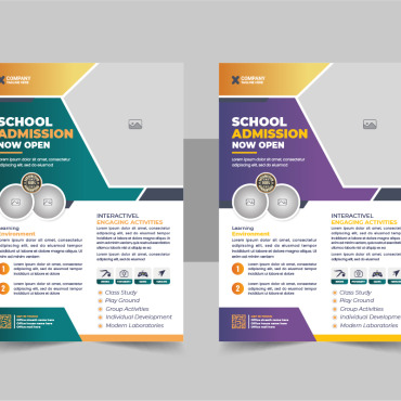 Admission Flyer Corporate Identity 339252