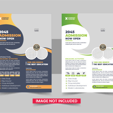 Admission Flyer Corporate Identity 339254