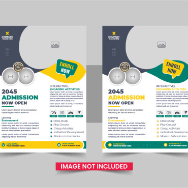 Admission Flyer Corporate Identity 339256