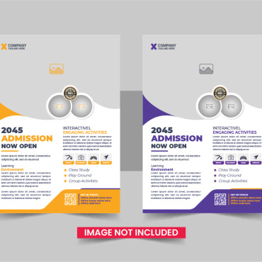 Admission Flyer Corporate Identity 339257