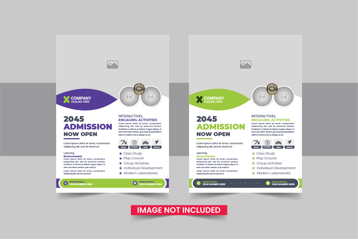 school education admission flyer layout or School admission flyer design layout