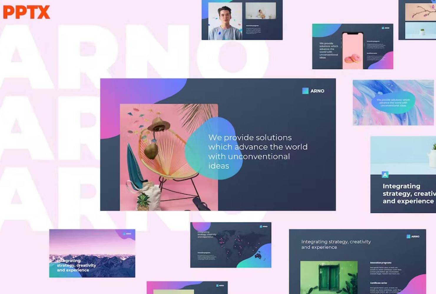 ARNO - Creative and Fresh Powerpoint Template