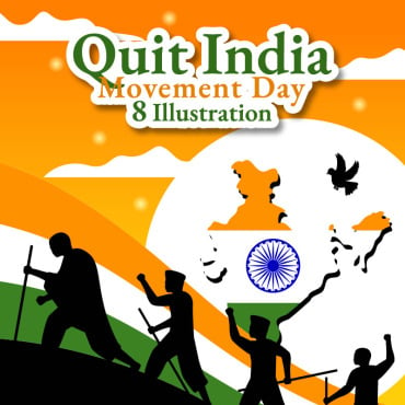 India Movement Illustrations Templates 339427