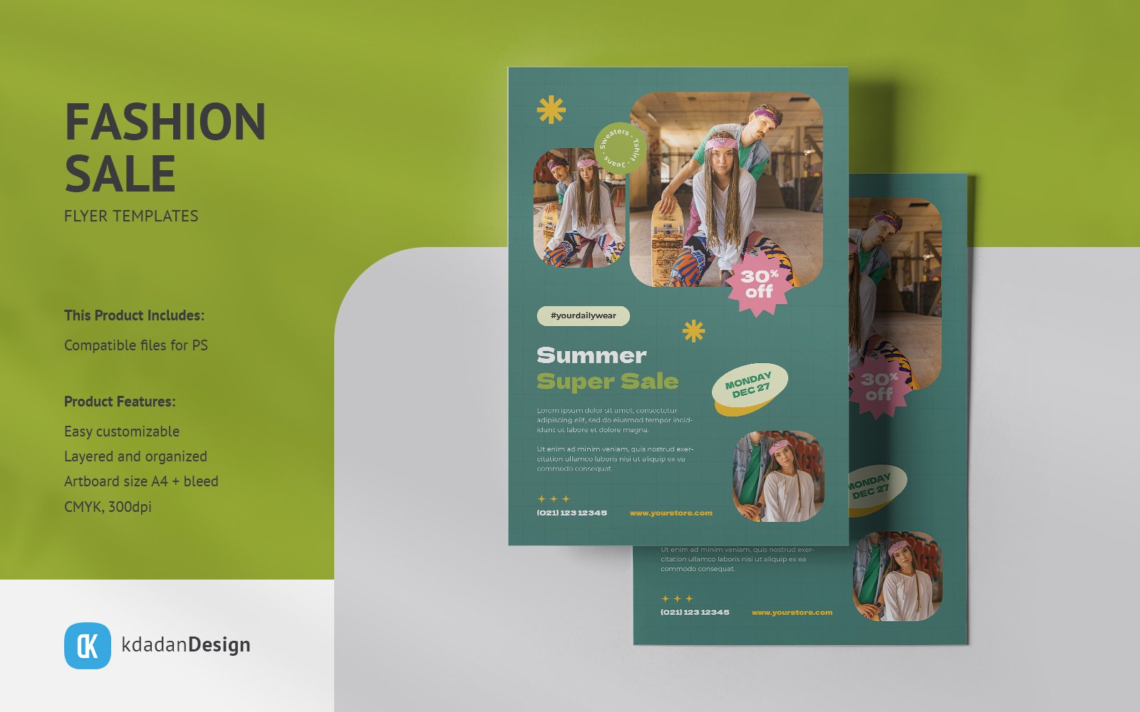 Fashion Flyer Set PSD Templates Vol 09