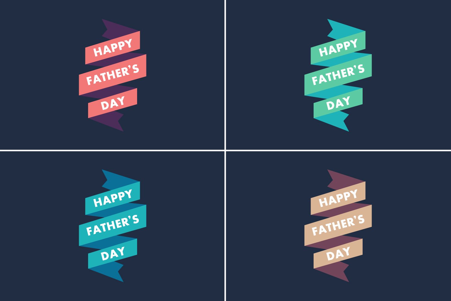 Happy Father's day design pack