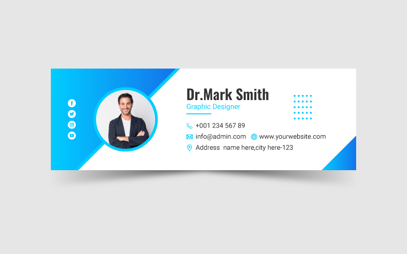 Email signature design template