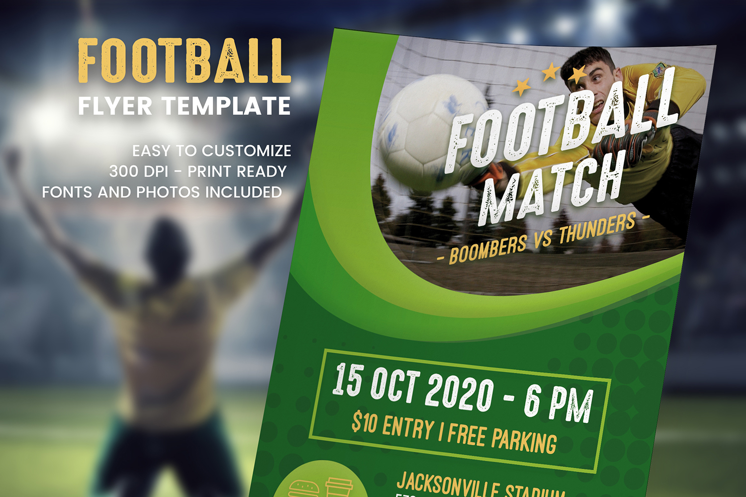 Football Match Flyer Template