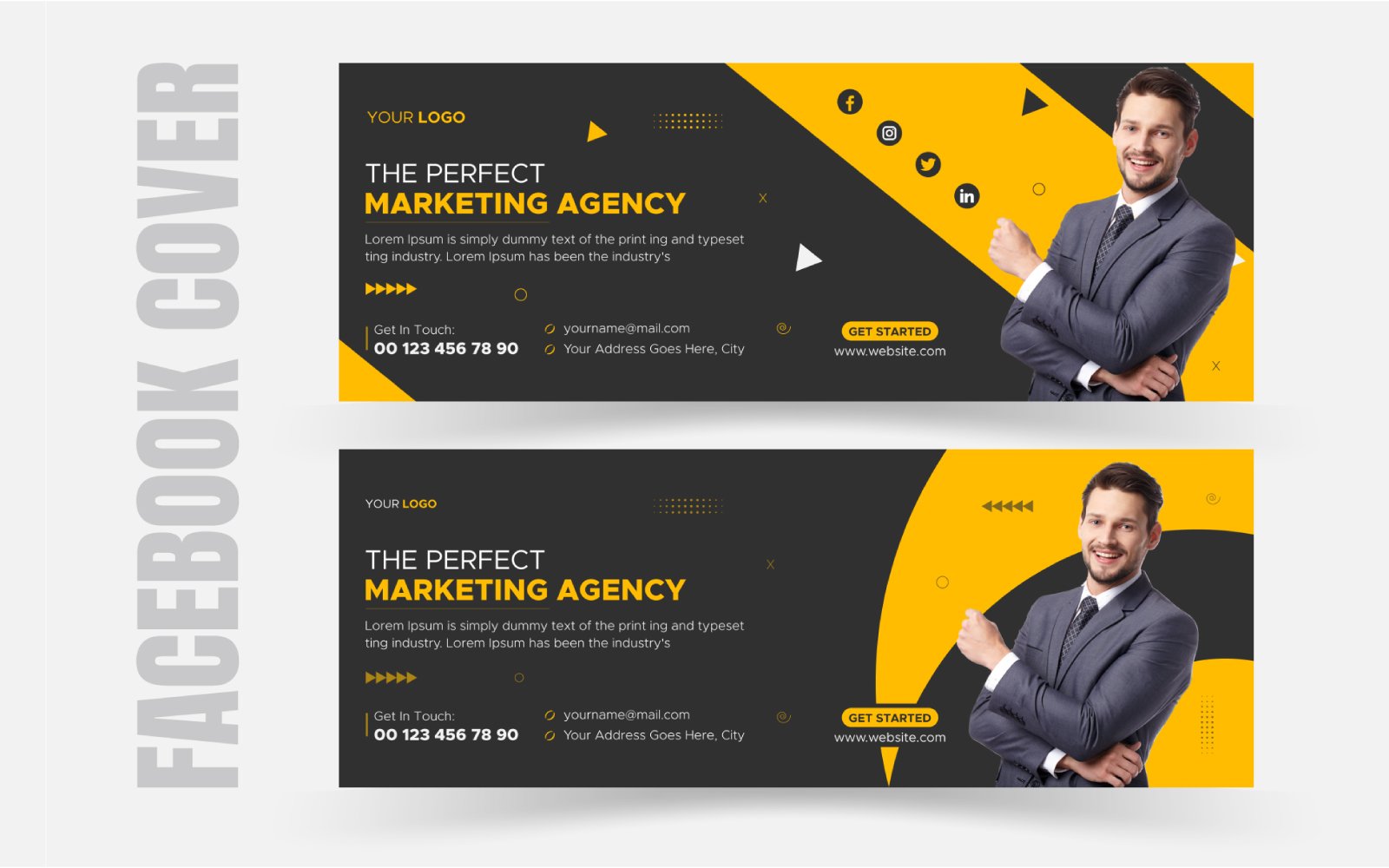 Corporate Modern Facebook Cover Design