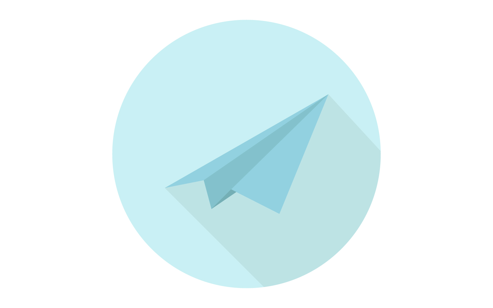 Paper plane illustrated in vector