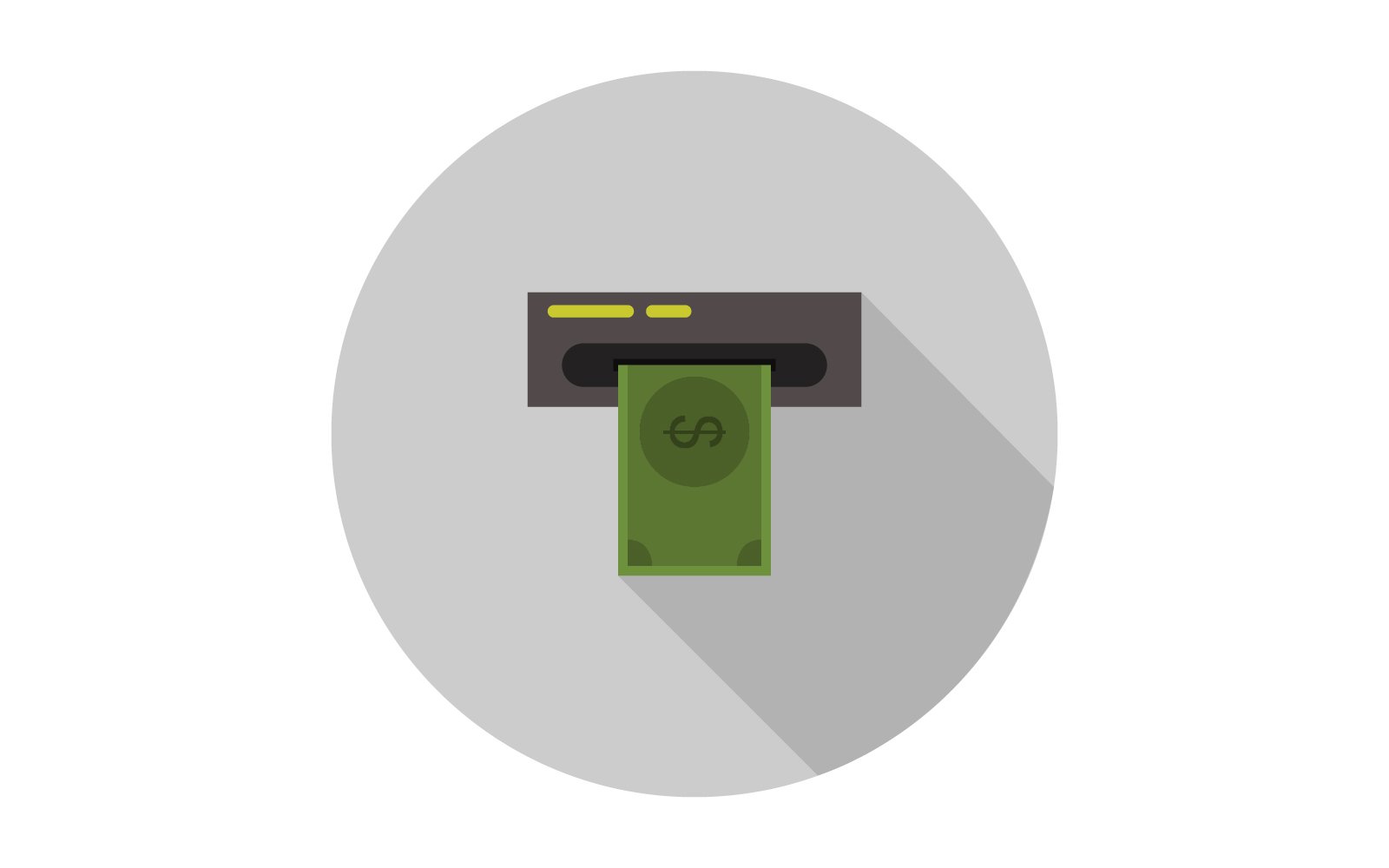 ATM in vector and illustrated on a white background