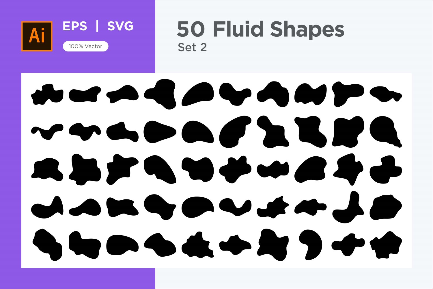 Liquid and fluid shape 50 Set V 2 sec 1