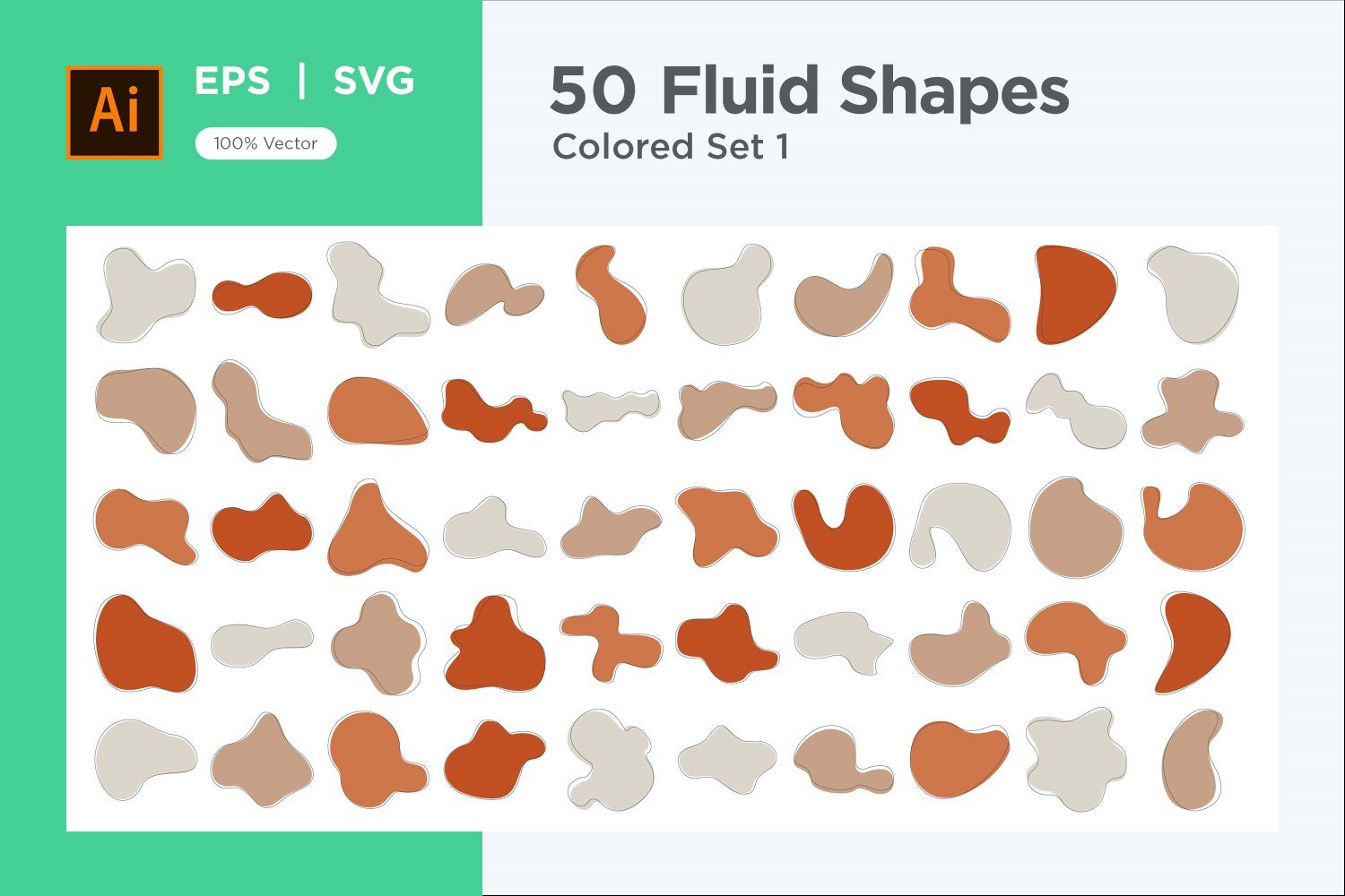 Liquid and fluid shape 50 Set V 1 sec 2