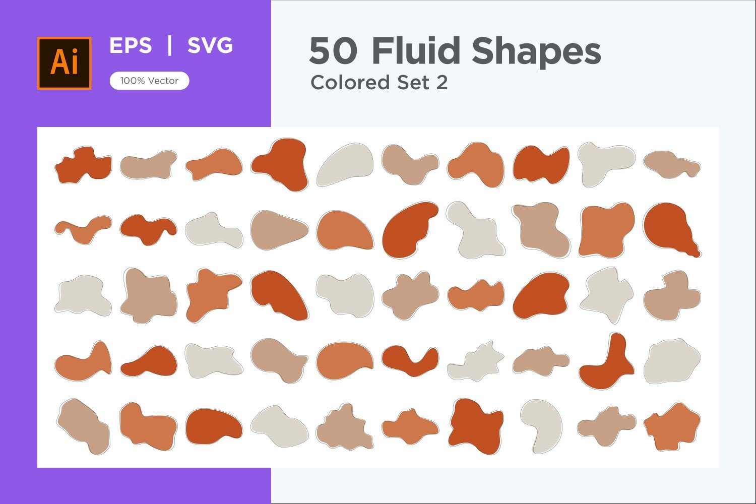 Liquid and fluid shape 50 Set V 2 sec 2