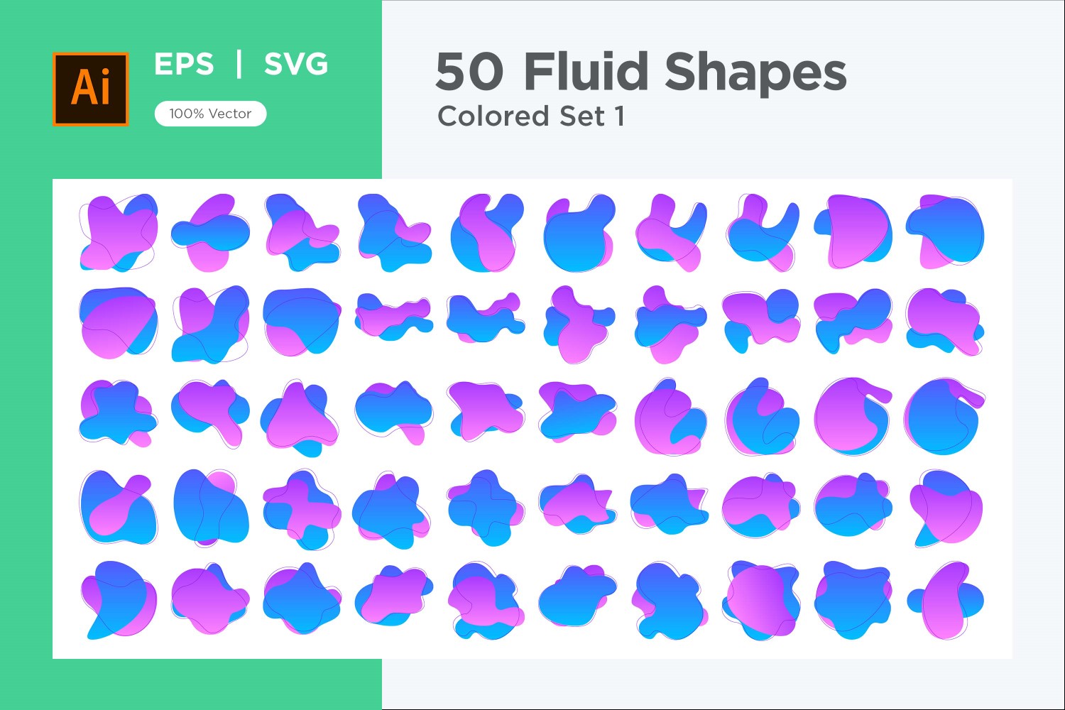 Liquid and fluid shape 50 Set V 1 sec 3