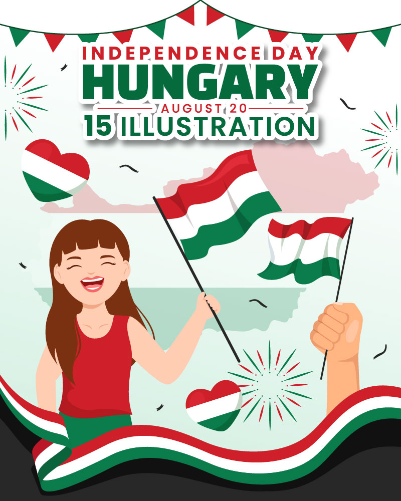 15 Hungary Independence Day Illustration