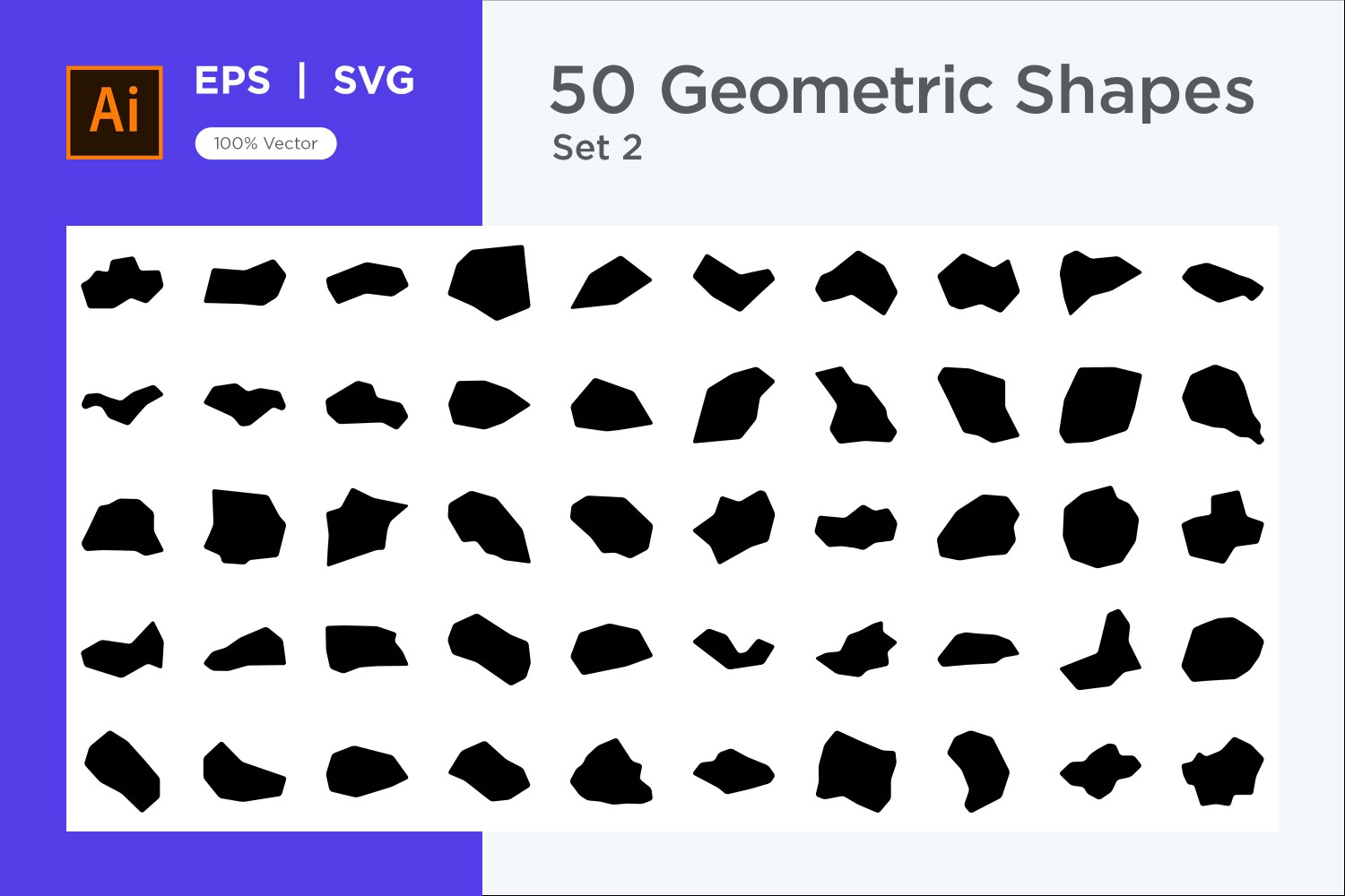 Abstract Geometric Shape 50 set V 2 sec 2