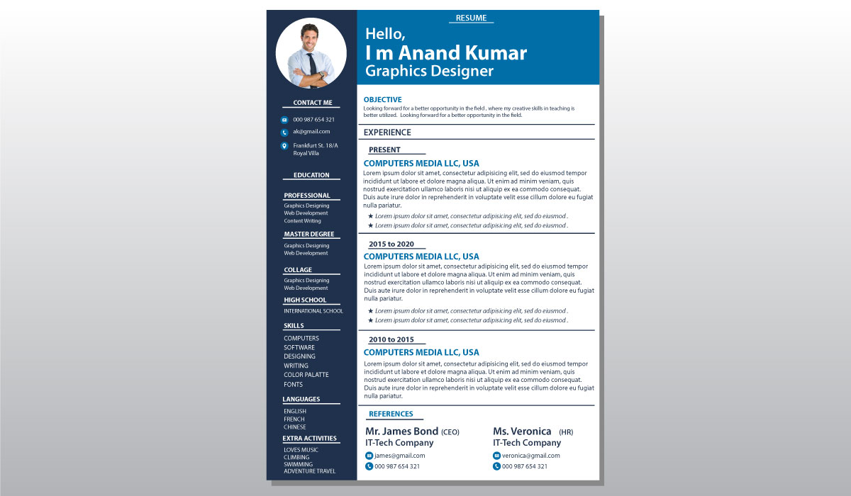 Personal and Corporate Resume Template