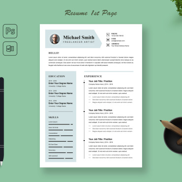 With Photo Resume Templates 339851