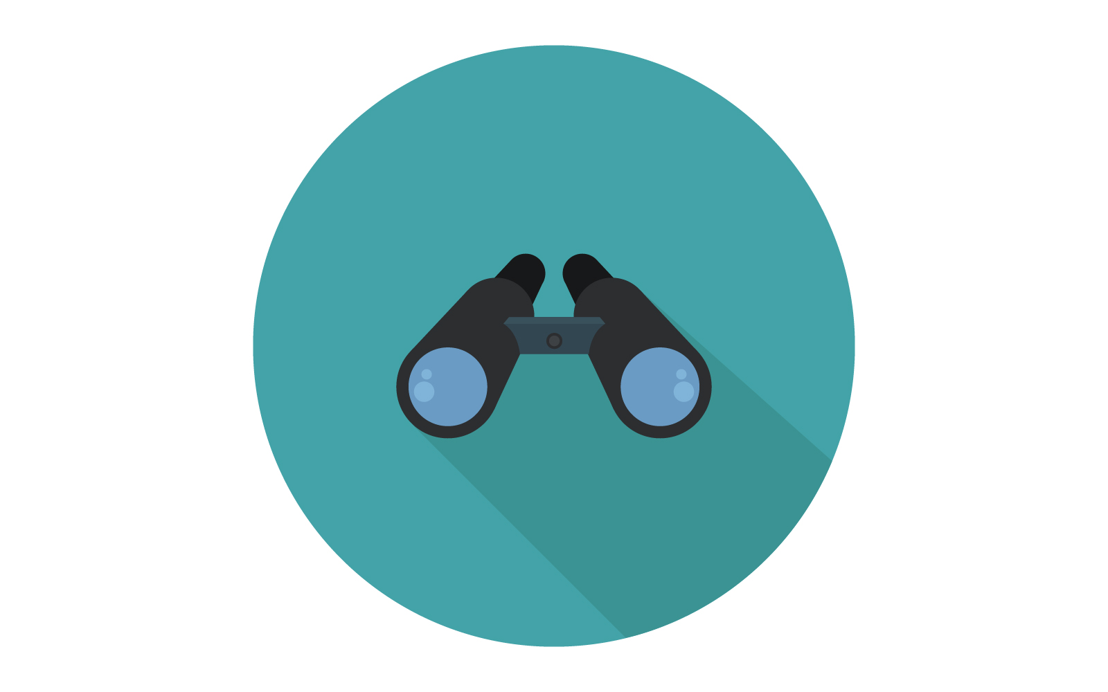 Binoculars illustrated in vector