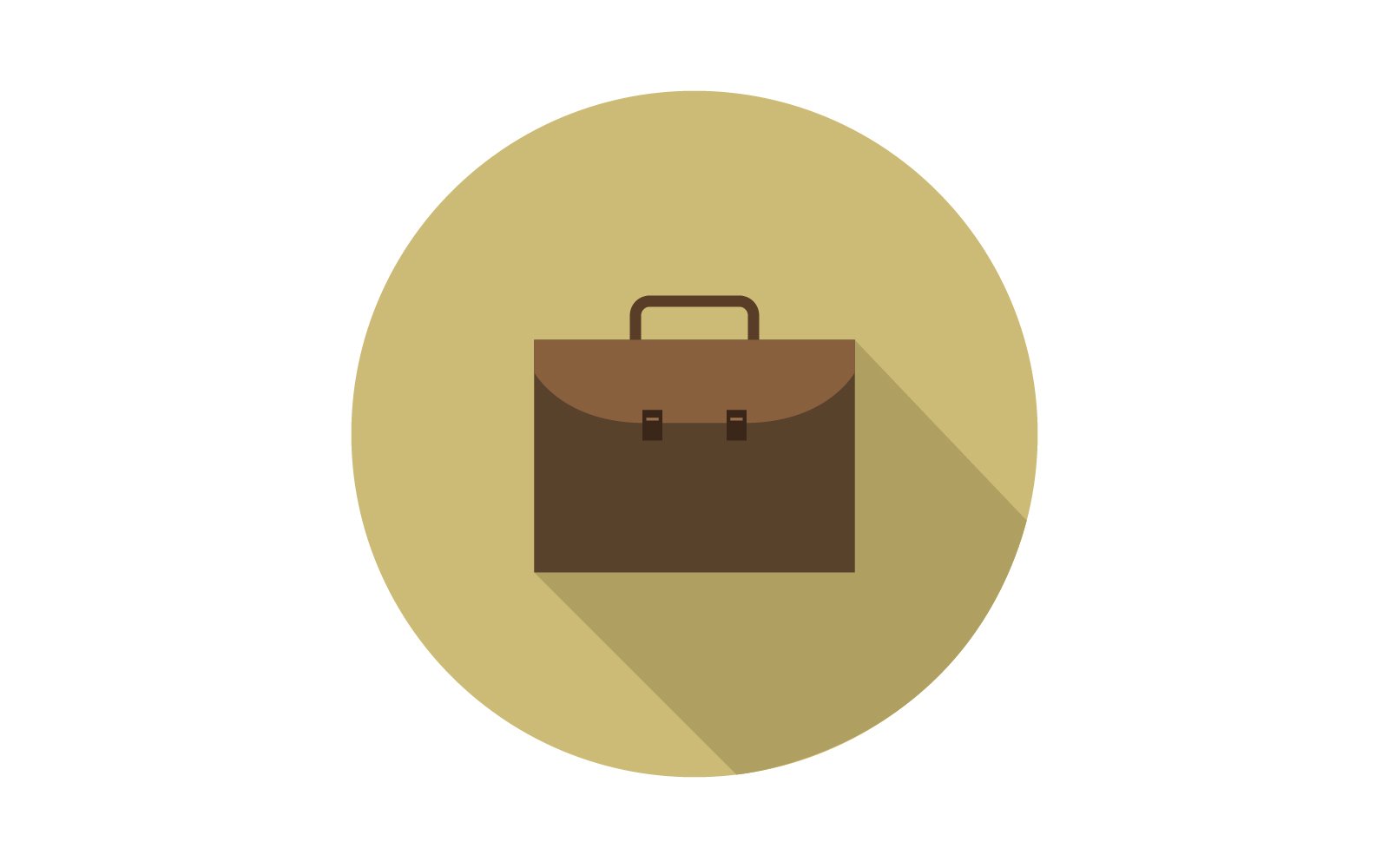 Work suitcase illustrated in vector on background