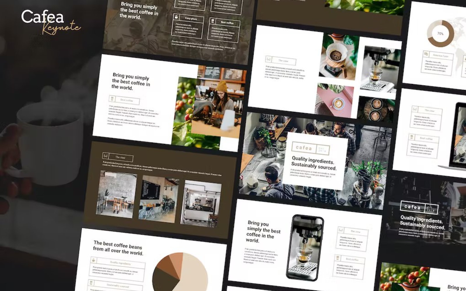 Cafea - Cafe & Culinary Keynote Template