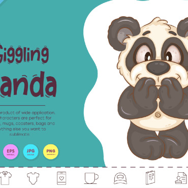 Cartoon Panda Vectors Templates 339985