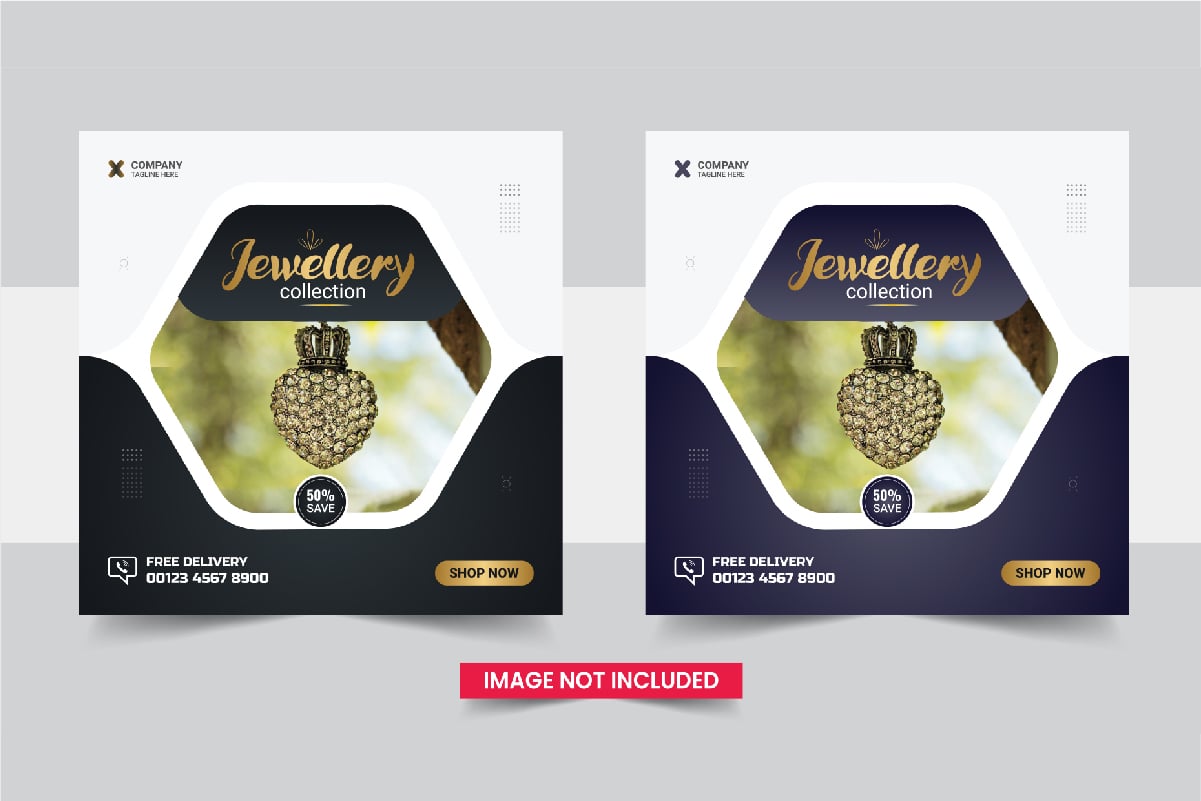 jewellery social media post design