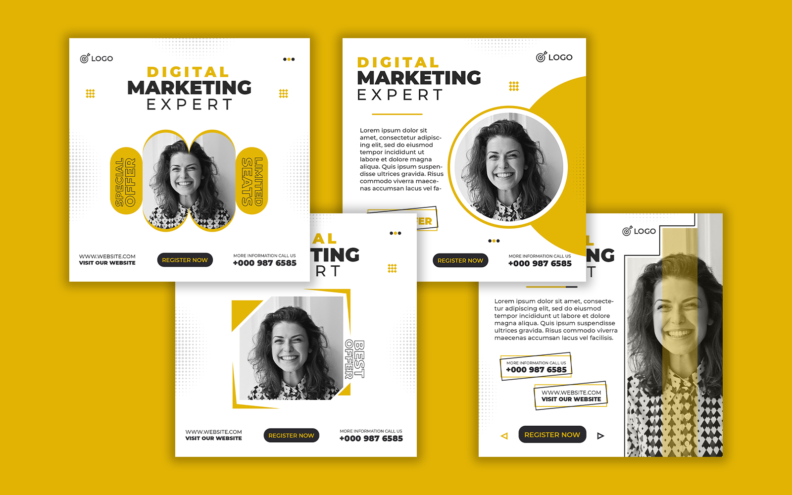 10 Psd Digital Marketing Expert Social Media Post Templates